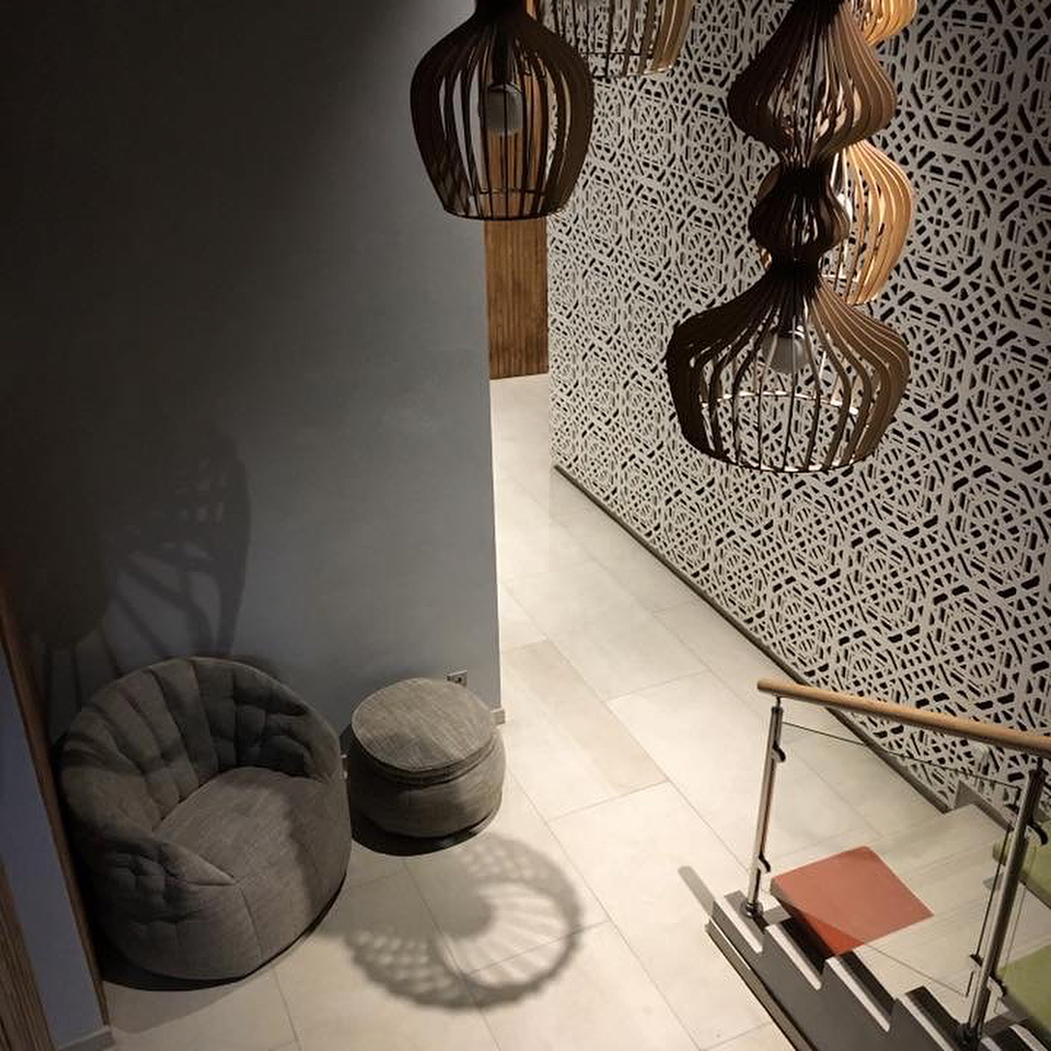 Лаунж-зона для Йога-Центра Прана на Войковской с бескаркасной мебелью ...