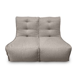 Модульный диван Twin Couch серого цвета в классической композиции