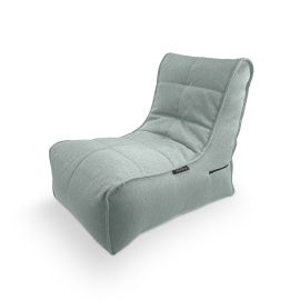 Бескаркасное кресло Evolution Sofa в мятном жаккарде Pepper Mint – фронтальный вид