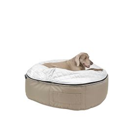 Pet Lounge Large - Cappuccino Grey QuiltЛежак для собак, Цвет лежака: Cappuccino Grey Quilt