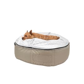 Лежак для кошек Pet Lounge Medium - Cappuccino Grey Quilt, Цвет лежака: Cappuccino Grey, Размер лежака: Medium 90см