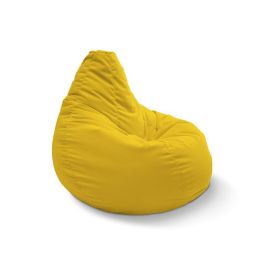Bean Bag - Yellow Shine (Велюр), Цвет: Капибара - 4XL Eco Weave (велюр, бежевый), Категория ткани: Велюр