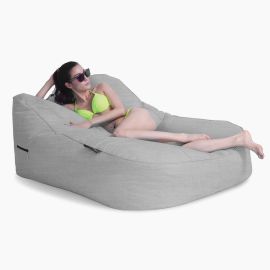 Купить большой шезлонг Satellite Twin Sofa™ - Maldives Grey (серый Оксфорд)