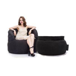 Butterfly Chaise - Black Sapphire (Sofa Weave), Цвет: Black Sapphire, Категория ткани: Sofa Weave