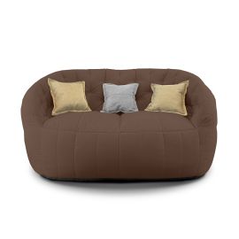 Купить Бескаркасный модульный диван Butterfly Twin Sofa - Hot Chocolate (коричневый Велюр)