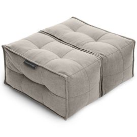 Двойная оттоманка пуф Twin Ottoman™ - Keystone Grey (Шенилл)