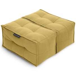 Двойная оттоманка пуф Twin Ottoman™ - Yellow Shine (Шенилл)