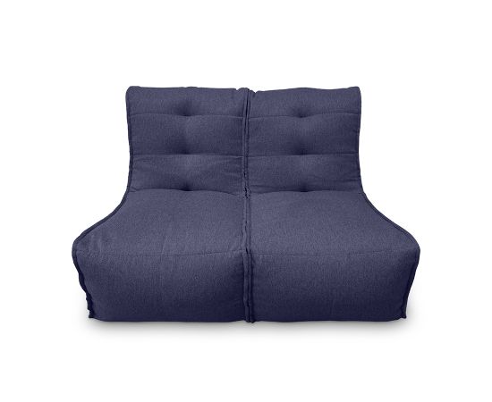 Модульный диван Twin Couch синего цвета в собранном виде
