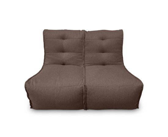 Модульный диван Twin Couch шоколадного цвета в собранном виде