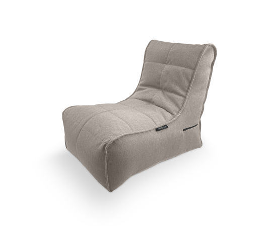 Бескаркасное кресло Evolution Sofa в сером жаккарде Keystone Grey - фронтальный ракурс