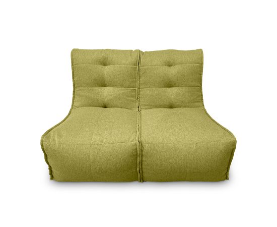 Модульный диван Twin Couch лаймового цвета в собранном виде