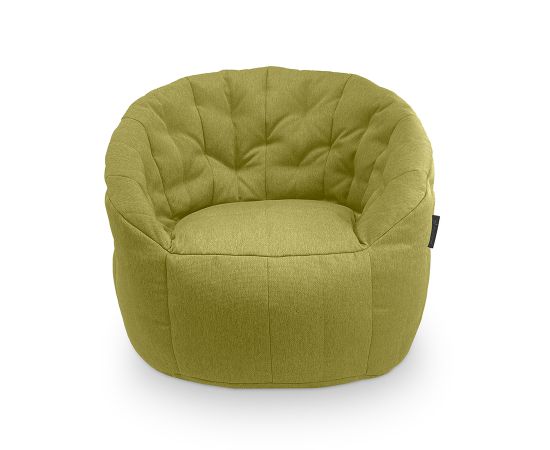 Купить бескаркасное ​лаунж кресло Butterfly Sofa - Lime Citrus (зеленое)​ в жаккарде