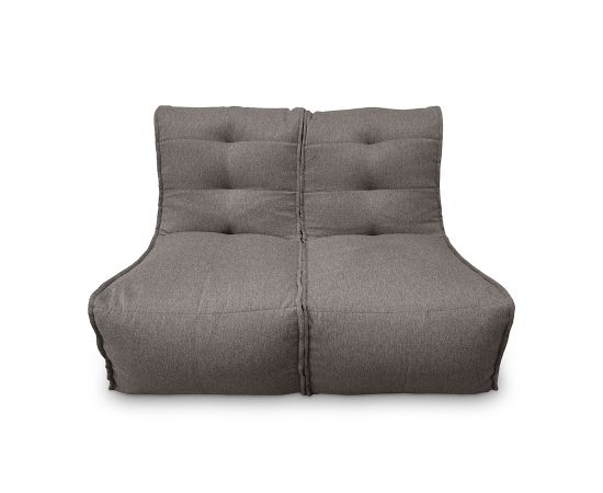 Модульный диван Twin Couch серого цвета в собранном виде