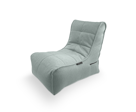Бескаркасное кресло Evolution Sofa в мятном жаккарде Pepper Mint – фронтальный вид
