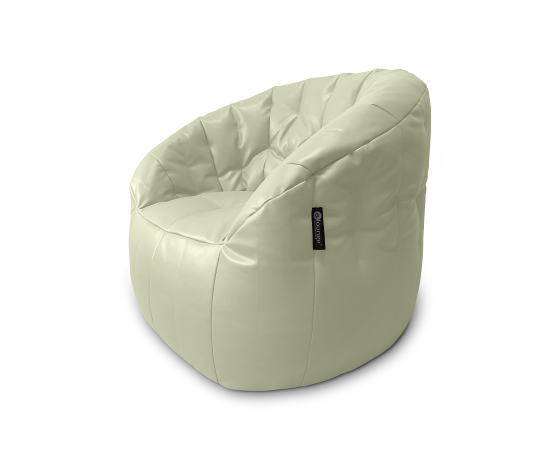 Белоснежное кресло Butterfly Sofa в экокоже Infinity White от Ambient Lounge. Абсолютно белый дизайн кокона.