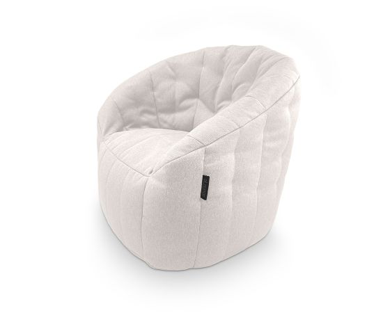 Купить бескаркасное лаунж кресло Butterfly Sofa - в белом цвете Infinity White (Жаккард)​