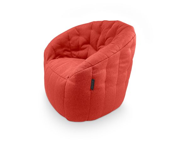 Купить бескаркасное лаунж кресло Butterfly Sofa в красном цвете Wildberry Deluxe (Жаккард)