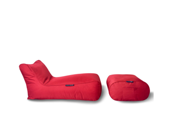 Комплект бескаркасной мебели для улицы Studio Chaise - Toro Red (красный), Цвет: Toro Red, Категория ткани: Оксфорд