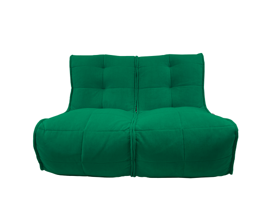 Бескаркасный двухместный диван Twin Couch™ - Forest Green(зеленый), Цвет: Forest Green, Категория ткани: Велюр