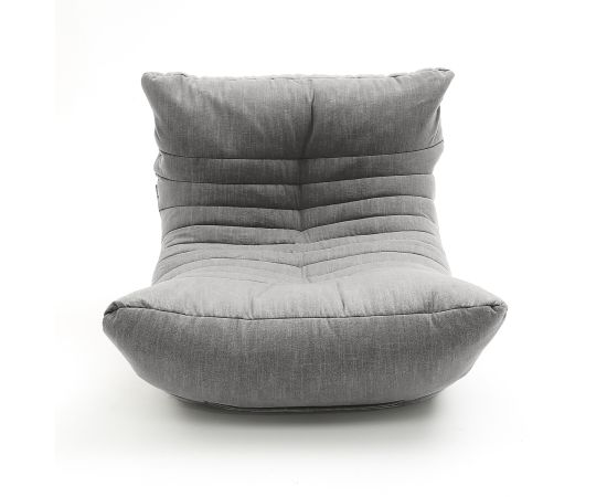 Бескаркасное анатомическое кресло Acoustic Sofa™ - Luscious Grey (темно-серый шенилл), Цвет: Luscious Grey, Категория ткани: Шенилл