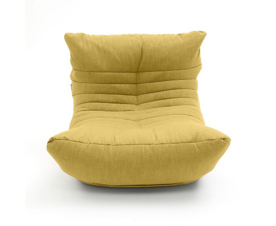 Бескаркасное анатомическое кресло Acoustic Sofa™ - Yellow Shine (шенилл), Цвет: Yellow Shine, Категория ткани: Шенилл