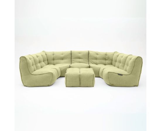 Модульный диван для домашнего кинотеатра Mod6 Lounge Max™ - Lime Citrus (светло-зеленый), Цвет: Lime Citrus, Категория ткани: Шенилл