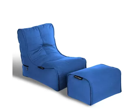 Комплект уличной мягкой мебели Evolution Chaise - Navy Sky (Синий Оксфорд), Цвет: Navy Sky, Категория ткани: Оксфорд