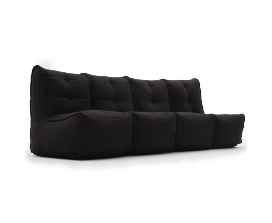 Бескаркасный модульный диван Mod4 Quad Couch™ - Black Sapphire (черный), Цвет: Black Sapphire, Категория ткани: Sofa Weave