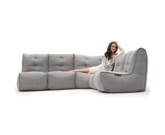 Модульный четырехместный диван Mod4 L Sofa™ - Keystone Grey (светло-серый), Цвет: Keystone Grey, Категория ткани: Sofa Weave