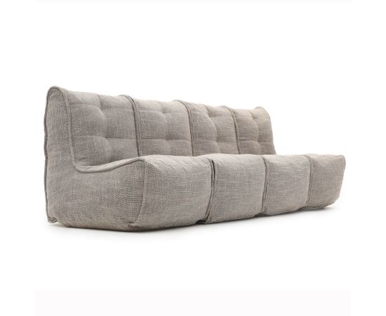 Бескаркасный модульный диван Mod4 Quad Couch™ - Eco Weave (бежевый), Цвет: Eco Weave, Категория ткани: Sofa Weave, изображение 2