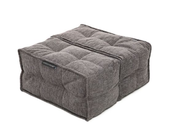 Модульная оттоманка Twin Ottoman - Luscious Grey (Темно-серое), Цвет: Luscious Grey, Категория ткани: Sofa Weave