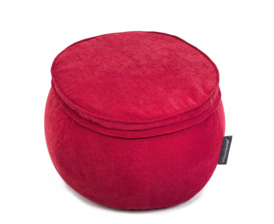 Бескаркасный пуф Wing Ottoman™ - Wildberry Deluxe (красный), Цвет: Wildberry Deluxe, Категория ткани: Sofa Weave