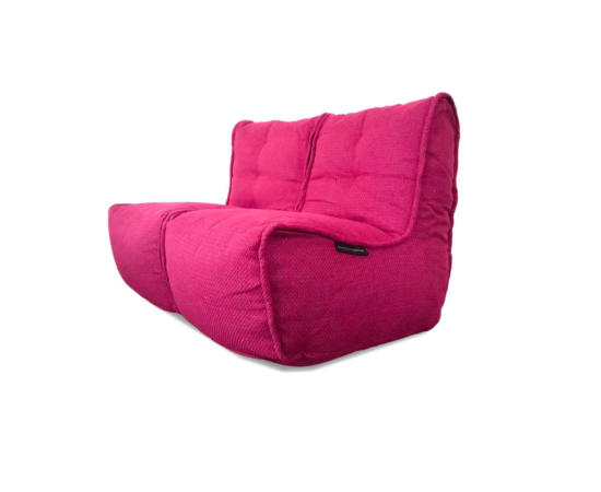 Бескаркасный двухместный диван Twin Couch™ - Sakura Pink (розовый), Цвет: Sakura Pink, Категория ткани: Sofa Weave