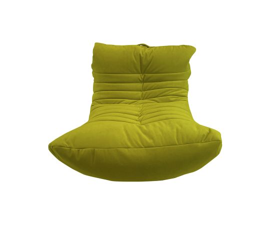 Бескаркасное анатомическое кресло Acoustic Sofa™ - Lime Citrus (светло-зеленый велюр), Цвет: Lime Citrus, Категория ткани: Велюр