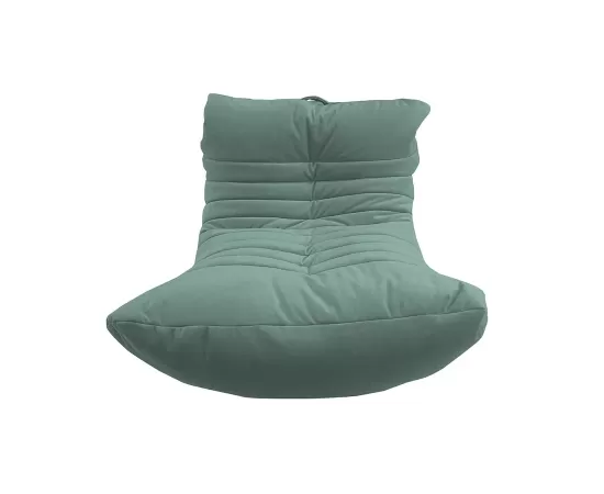 Бескаркасное анатомическое кресло Acoustic Sofa™ - Pepper Mint (серо-зеленый велюр), Цвет: Pepper Mint, Категория ткани: Велюр