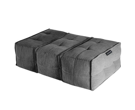 Тройная оттоманка Mod3 Ottoman Trio™ - Black Sapphire (черный), Цвет: Black Sapphire, Категория ткани: Шенилл