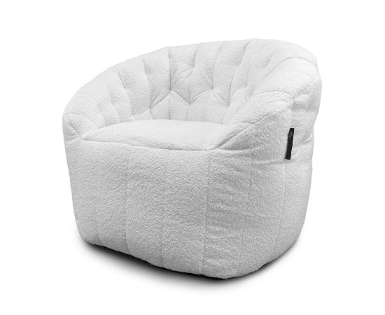 Купить бескаркасное кресло Butterfly Sofa - Infinity White (Искусственный мех)