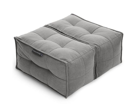 Двойная оттоманка пуф Twin Ottoman™ - Luscious Grey (Шенилл)