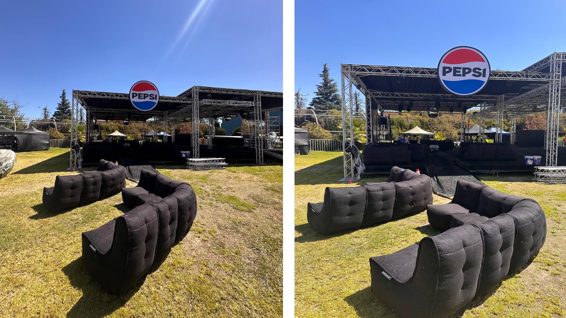 мебель ambient lounge на фестивале lollapalooza