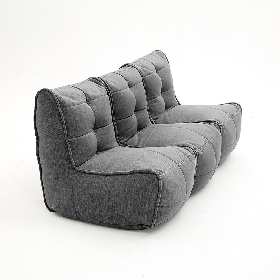 чёрное-графитовое модульный диван-кинотеатр Mod3 Movie Couch шенилловое для домашнего кинотеатра и гостиной — фото в интерьере