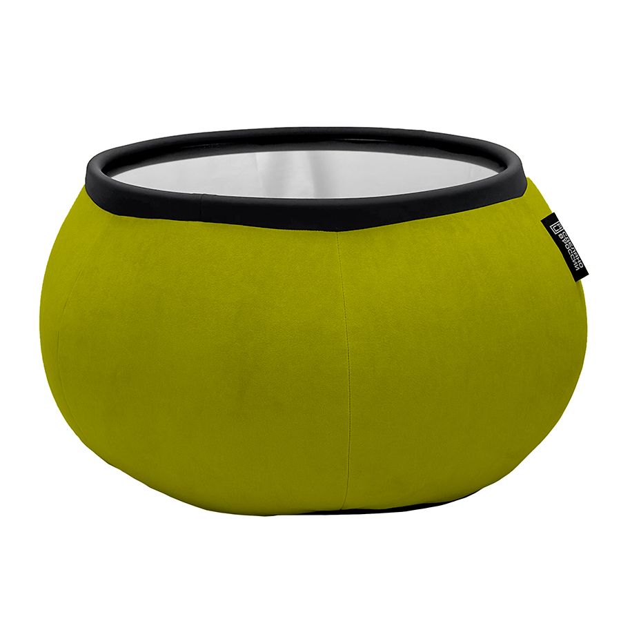 зелёное складной столик Versa Table велюровое для гостиной и лаунж-зоны рядом с диваном