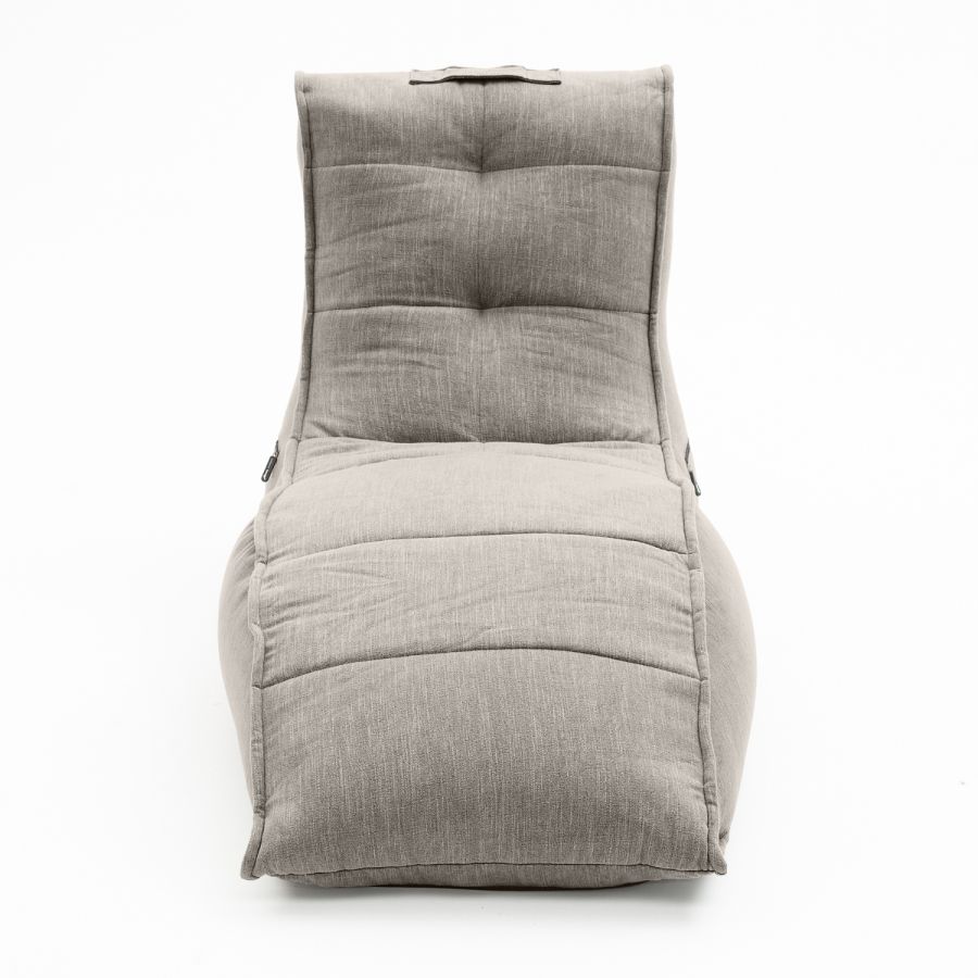 серое бескаркасный лаунж-диван Avatar Sofa шенилловое для гостиной, кабинета и лаунж-зоны