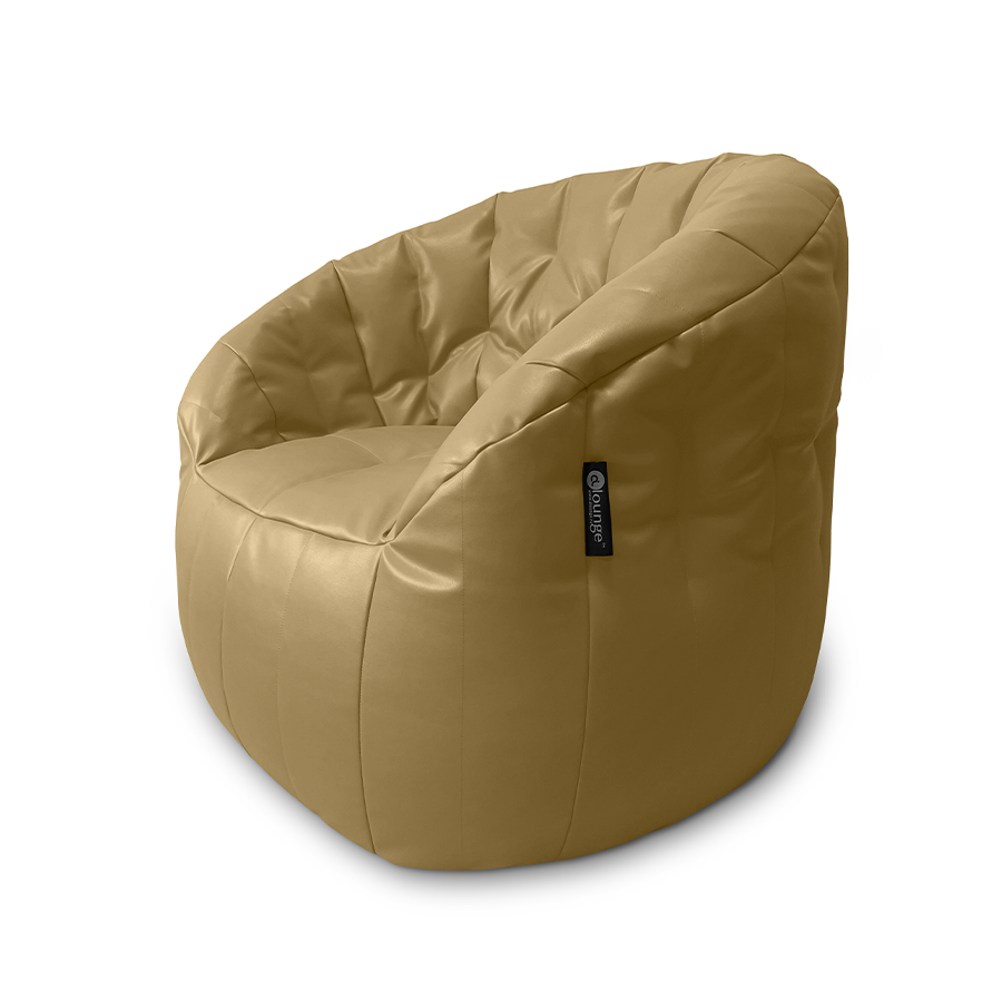натуральное полукруглое бескаркасное кресло Butterfly Sofa из экокожи для гостиной, домашнего кинотеатра и офиса
