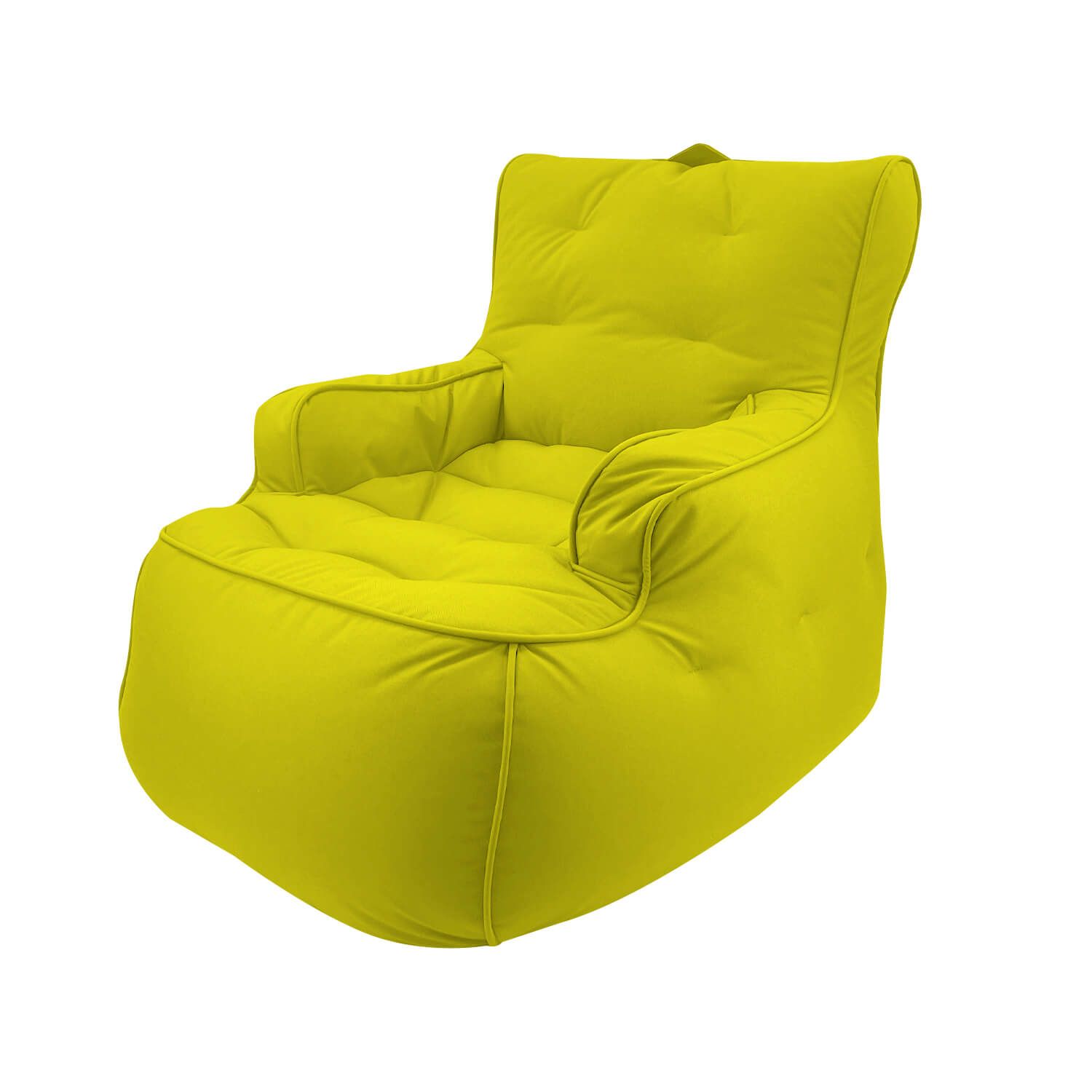 лаймово-зелёное уличное лаунж-кресло Tranquility Armchair уличное из олефина для террасы, сада и веранды — фото в интерьере