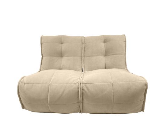 натуральное двойной модульный диван Twin Couch велюровое для гостиной и переговорной — фото в интерьере
