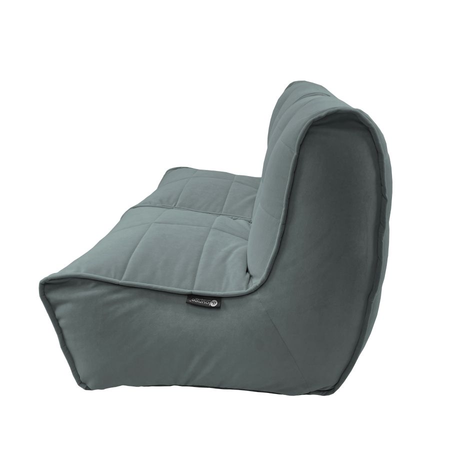 серое двойной модульный диван Twin Couch велюровое — дизайн и качество