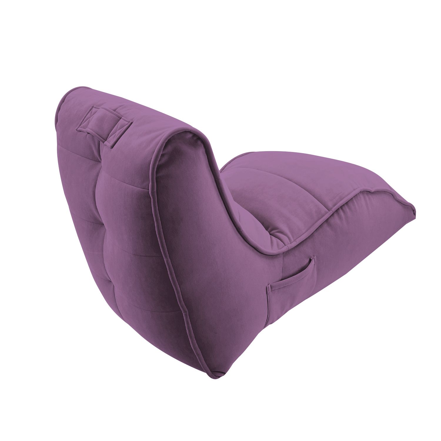 розовое бескаркасный лаунж-диван Avatar Sofa велюровое в интерьере гостиная