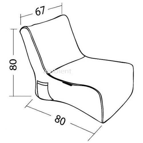 натуральное уличный бескаркасный диван Evolution Sofa из Sofa Weave для террасы, сада и веранды — крупный план