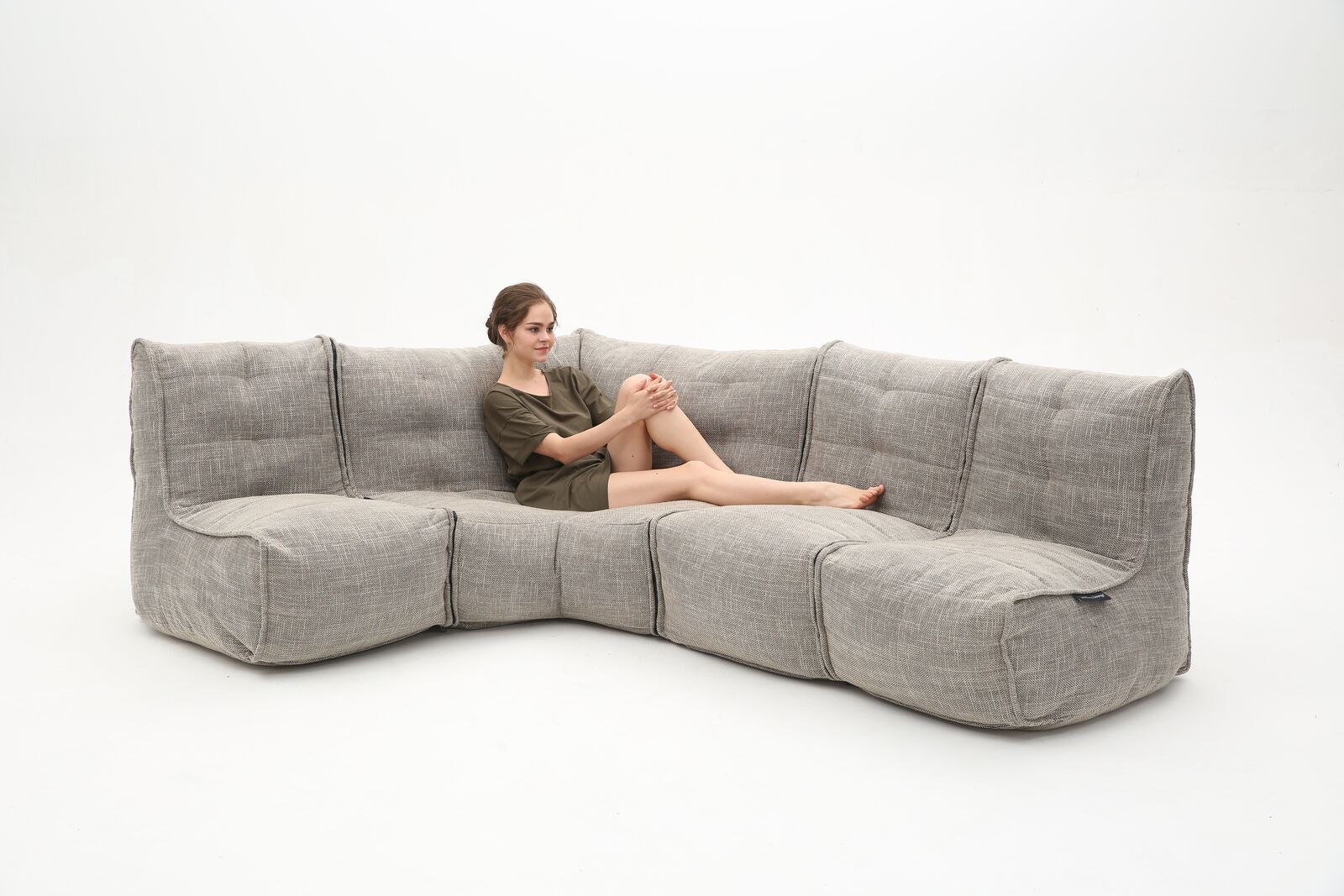 натуральное Г-образный модульный диван Mod4 L Sofa из Sofa Weave — дизайн и качество