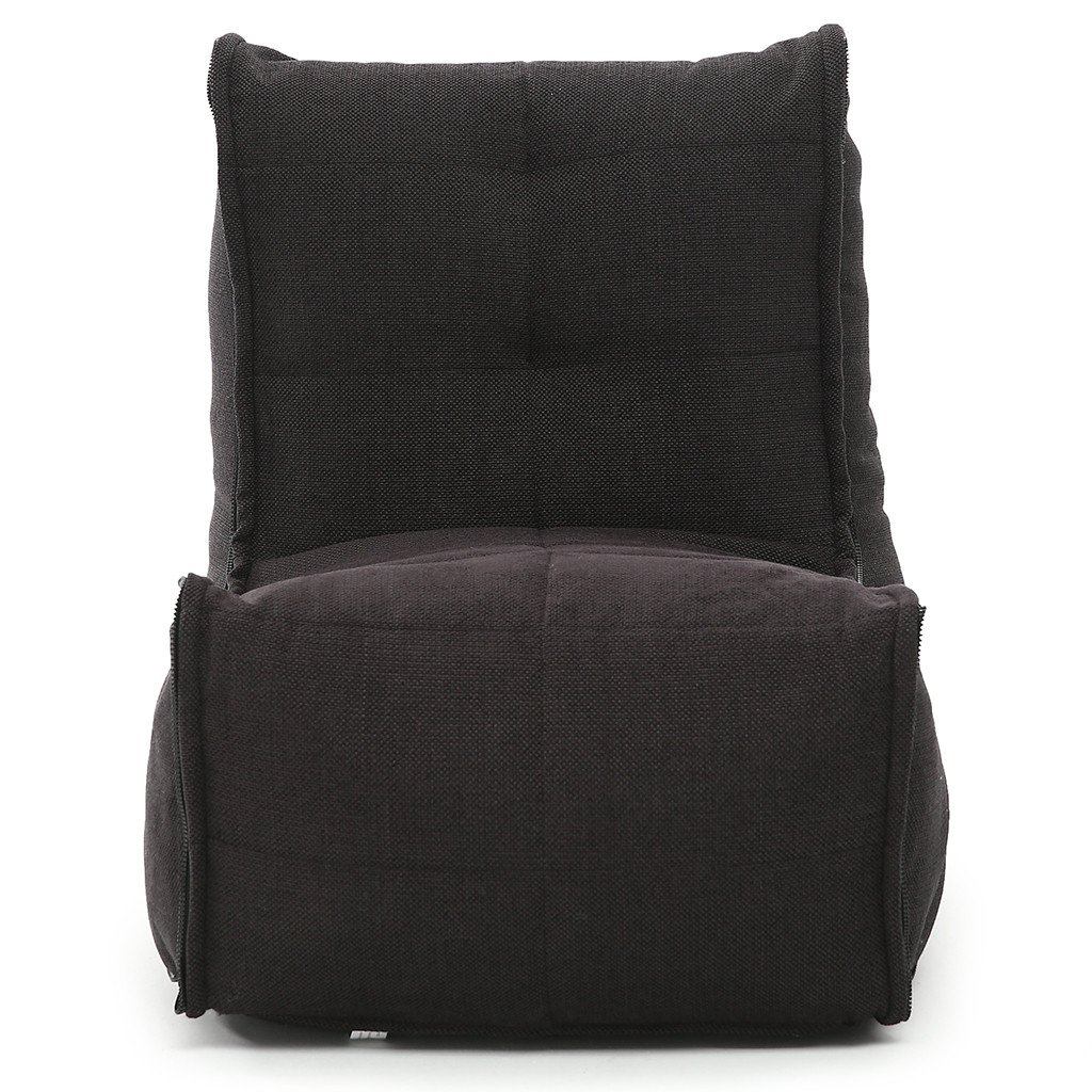 чёрное-графитовое одинарный модуль дивана Twin Modular Single из Sofa Weave для гостиной — модульная система